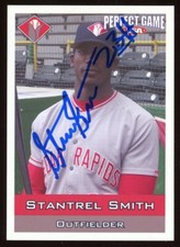 2006 Cedar Rapids Kernels STANTREL SMITH Signed Card autograph AUTO angels