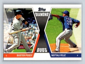 2011 Topps #DD-17 Buster Posey / Neftali Feliz San Francisco Giants - Bild 1 von 2