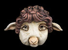 Masque de Venise Mouton Brebis marron Papier Mâché Haut DE Gamme Luxe 2408 X26