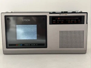 Epson Elf ET-10 LCD Portable Color TV Battery Operated w/Case Japan F/S - Picture 1 of 13