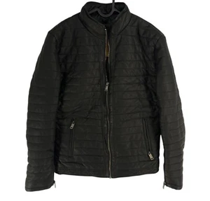 Cappotto Giacca Motociclista Le Temps Des Cerises Uomo Nero LEONE 100% Pelle Taglia L - Foto 1 di 14