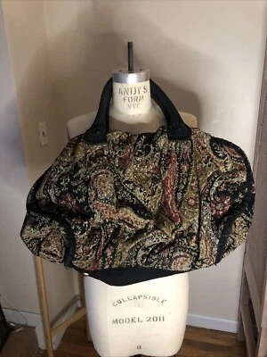 Zara Tapestry Weekend Bag Tote Hand Luggage - Image 1 of 4