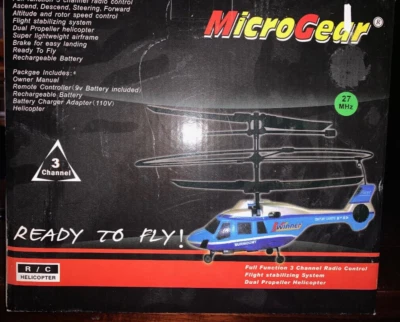 MicroGear Ready to Fly R/C Helicopter New in Sealed Box NIB - Image 1 of 3