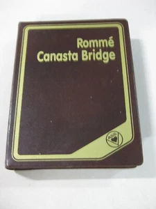 RUMMÉ-BRIDGE-BASKET-ASS CARD DECK CASE - Picture 1 of 5