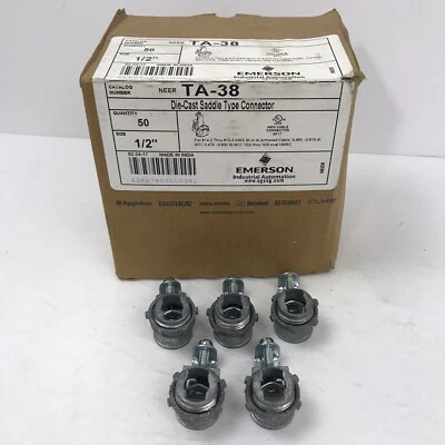 "Lote de 10 conectores de sillín fundido a presión Emerson TA-38 1/2"" para 14-2 a 10-3 ~NUEVO~" Foto 1 de 4