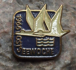 1966 Ostseewoche Baltic Week DDR East Germany International Festival Pin Badge - Picture 1 of 2