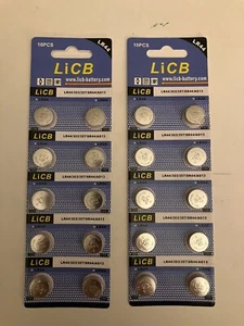 LiCB 20 Pack LR44 AG13 357 303 SR44 Battery 1.5V Button Coin Cell Batteries... - Picture 1 of 2