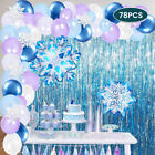 Winter Balloons Garland Arch Frozen Themed Birthdays Party Decoration Baby Futry