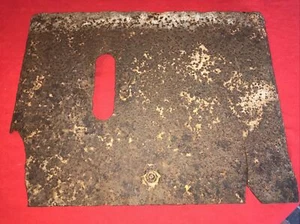 WW1 German Sniper’s Shield, Steel Plate & Turned Sides. Battle Damage/Excavated - Picture 1 of 10