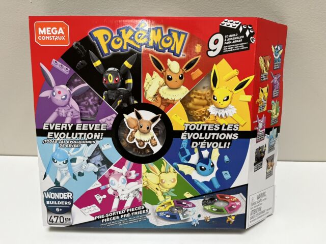 Mega pokémon cada eevee evolução brinquedo conjunto de construção