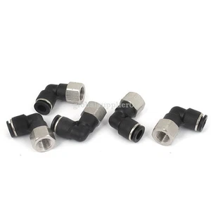 5Pcs 1/4" Tube 1/8NPT Female Thread 3 Ways Quick Coupler Fittings.⊕IK - Picture 1 of 4