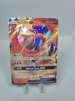 Pokemon SM Burning Shadows Ho-Oh GX Full Art Holo 21/147 - Image 1 of 3