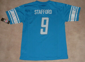 Detroit Lions Matthew Stafford #9 On Field Nike NFL Youth Sz L Jersey NWT NEW