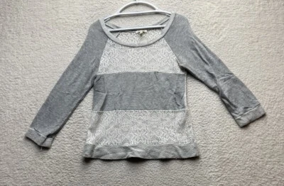 Топ для девочек Monteau кружевной с длинным рукавом размер большой - Изображение 1 из 4