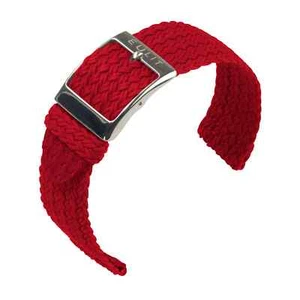 Uhrenarmband zweiteiliges Perlon Nylon Rot von Eulit - 20, 22 mm - Bild 1 von 3