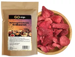 100 g Gefriergetrocknete Erdbeeren hohe Qualität 0,1 kg - Bild 1 von 4