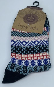 Women’s Socks Mixed Maze Black Mix - Mid-Calf - Cotton Polyester Spandex - Foto 1 di 2