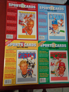 ALAN KAYE'S SPORT CARDS PRICE GUIDES  - 1991 (4) DIFFERENT ISSUES 1 & 2
