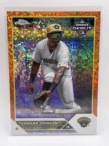 Termarr Johnson /25 Orange Diamond Chrome Refractor 2023 Topps Pro Debut 🔥