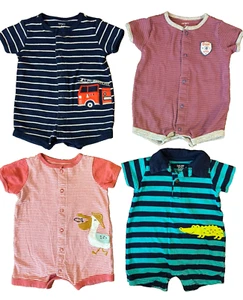 Pagliaccetti bambino ragazzo 3 mesi vestiti estivi lotto un pc abiti pantaloncini all star ball - Foto 1 di 12