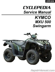 2007-2009 KYMCO MXU 500 ATV Swingarm Solid Rear Axle Cyclepedia Printed ATV S... - Picture 1 of 1
