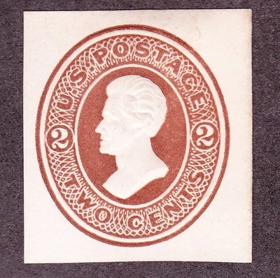 US U78 2c Envelope Cut Square Mint SCV $42 (MSC-046) - Image 1 of 2