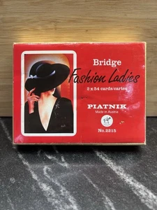 Bridge Fashion Damen 2x54 Karten - Top Zustand - Bild 1 von 5