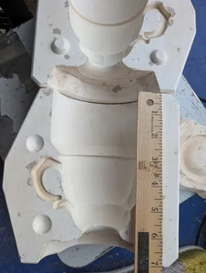 Taza taza de té taza vintage molde de cerámica fundido deslizante 3 piezas  - Imagen 1 de 4