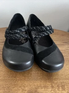 Aetrex ADA EF450 Mary Jane Comfort Flats Black Shoes Women's EU 39 US 8.5 - Picture 1 of 17