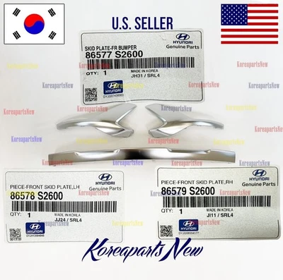 Moldura de parachoques delantero (juego de 3 piezas) ⭐OEM⭐ Hyundai Santa Fe Caligrafía 2021-2023 Foto 1 de 4