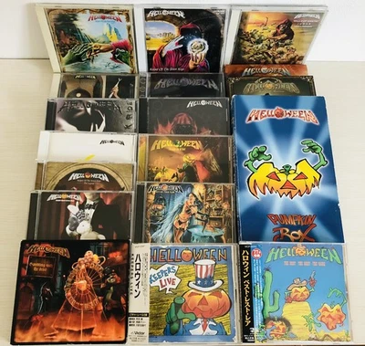 HELLOWEEN CDs Chameleon Pumpkin Box Go Ape The Dark Ride set of 18 Foto 1 de 4