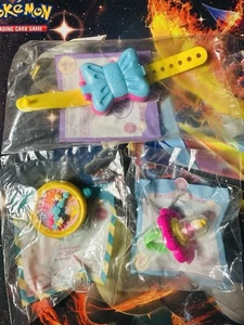 Polly Pocket Vintage McDonald's Happy Meal Toys Watch Bracelet Ring Set Lot Of 3 - Picture 1 of 5