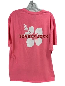 Camicia da lavoro Trader Joe’s Hibiscus dipendente manica corta rosa taglia XL - Foto 1 di 4