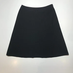 Charter Club A-Line Skirt Womens 8P Petite Stretch Poly-Wool Blend Black Classy - Picture 1 of 11