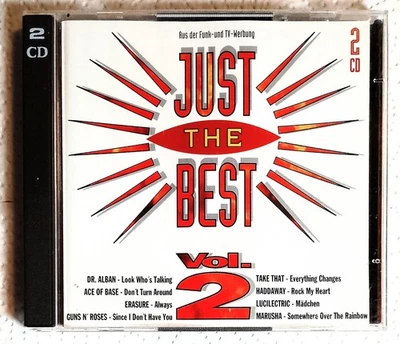💡 2 CD - Just the Best - Vol. 2 (P. 1994 / Dr. Alban, Yellow, Marusha, Erasure) - Bild 1 von 4