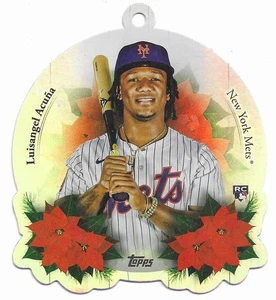 2025 Topps Holiday Baseball | Luisangel Acuna RC OO-3 | Ornament | New York Mets - Picture 1 of 1