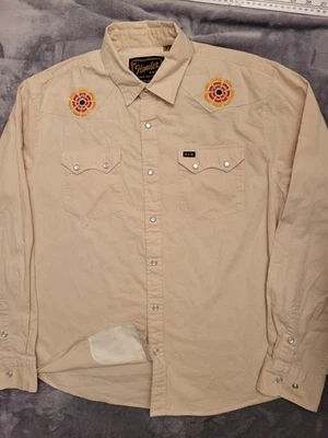 Howler Bros Western Button Shirt Men Medium Pearl Snap Gaucho Rodeo Cross Cut - Image 1 of 4