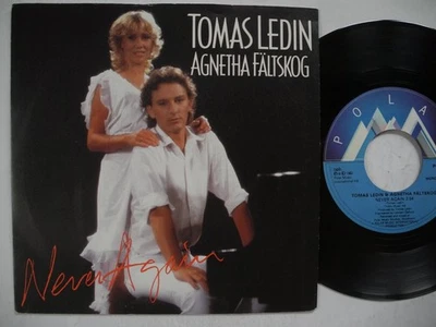 AGNETHA FÄLTSKOG & TOMAS LEDIN Never Again 45 7" single 1982 Sweden Polar EX - Image 1 of 2
