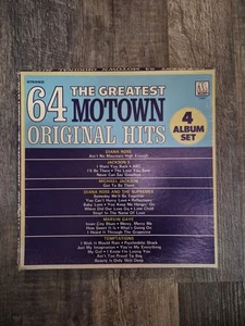 The Greatest 64 Motown Original Hits 4 LP Vinyl Records Box Set - Picture 1 of 3