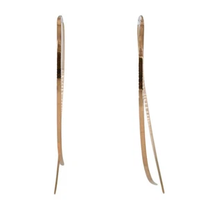 LANA JEWELRY | 14K Rose Gold Large Flat Upside Down Hoops - Picture 1 of 5
