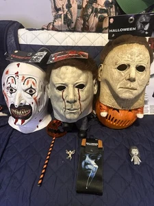 Halloween Michael Myers Mask Trick or Treat Studios, 1978 Halloween,& More Lot 6 - Picture 1 of 11
