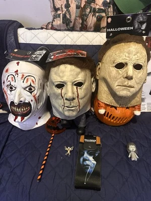 Halloween Michael Myers Mask Trick or Treat Studios, 1978 Halloween,& More Lot 6 - Image 1 of 4