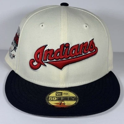 Chapéu ajustável New Era Cleveland Indians inaugural Jacobs Field 1994 59FIFTY 7 1/8 - Imagem 1 de 4