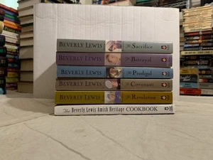 Lot 6 Abram's Daughters 1-5 Beverly Lewis + Amish Heritage Cookbook - Picture 1 of 3