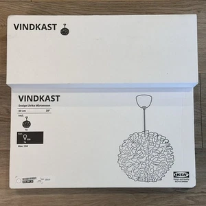 Ikea VINDKAST Decorative Ceiling Pendant Textile Lamp White 20" NEW - Picture 1 of 13