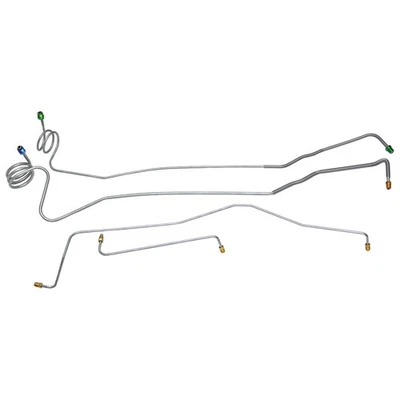 Kit de línea de freno tubos delanteros potencia 1973-80 Chevrolet C10 GMC C1500 OE acero 4 piezas Foto 1 de 4