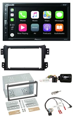 Pioneer DVD 2DIN Lenkrad DAB Bluetooth USB Autoradio für Opel Agila B Suzuki Spl - Bild 1 von 4