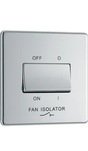 3 × BG Nexus Polished Chrome Screwless Flatplate Switch 10A Triple Pole, FPC15 - Picture 1 of 1