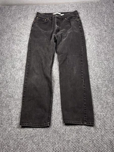 Levis 505 Jeans Herren 36x32 Schwarz Regular Fit Straight Leg Denim Freizeithose - Bild 1 von 8