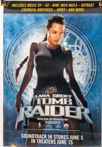 ANGELINA JOLIE TOMB RAIDER 26X18"SOUNDTRACK MUSIC U2 NIN OUTKAST - Picture 1 of 6
